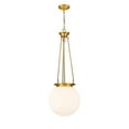 thumbnail image 4 of 221-1P-SG-G201-14-Innovations Lighting-Beacon - 1 Light Pendant In Traditional Style-37.5 Inches Tall and 14 Inches Wide-Satin Gold Finish-Matte White, 4 of 5