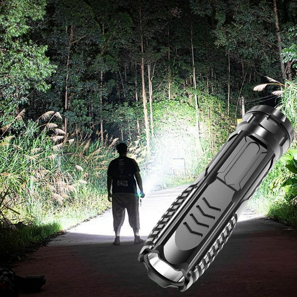 Dvkptbk Flashlight 2Pcs LED Rechargeable USB Long-Range Mini Portable Household Strong Flashlight Camping Essentials