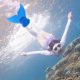 thumbnail image 3 of Aletas de sirena con cola de ballena para niños equipo de Ehuebsd entrenamiento para deportes acuáticos natación y buceo, 3 of 8