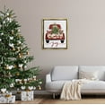 thumbnail image 2 of Stupell Industries Joy Holiday Red Gift Truck Graphic Art Metallic Gold Floating Framed Canvas Print Wall Art, Design by Lettered and Lined, 2 of 6