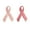 Dark Pink, variant on Yellow or Pink Embroidered Awareness Ribbon Self Adhesive Iron-On Sticker Patch