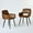 Brown, variant on Homy Casa Desk Chairs Set of 2, Modern Armrests Office Chair for Home Office Conference Room, Brown