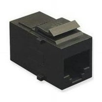 ICC Cat 6- Modular Coupler- Black - 1 Pack - 1 x RJ-45 Network Female - 1 x RJ-45 Network  (IC107CP6BK)
