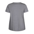 thumbnail image 4 of T-shirt à Manches Courtes à Col Rond pour Femmes Grande Taille, 4 of 7