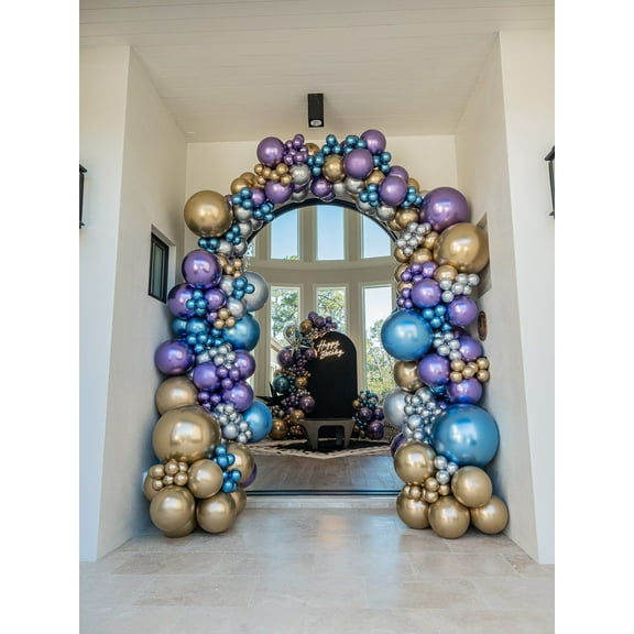 DIY Chrome Garland Kit, New Year’s Eve, Prom, Anniversary, Reunion, Purple, Blue, Gold