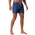 thumbnail image 5 of INSPIRE CHIC Men's Casual Lightweight Solid Color Elastic Waist Drawstring Summer Beach Board Shorts 32 Dark Blue, 5 of 6