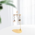 thumbnail image 4 of simhoa Golden Candle Holder Rotating Votive Candle Holder Storage Tray Plate, Home Snow Deer, 4 of 8