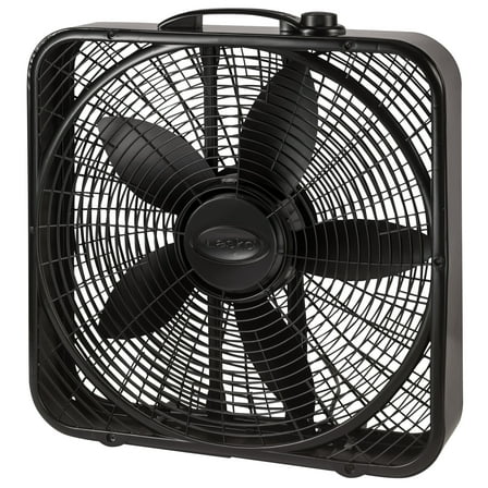 Lasko 20" Power Plus 3-Speed Indoor Window Box Fan, Black, B20801
