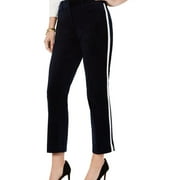 Tommy Hilfiger Womens Bristol Velour Casual Trouser Pants, Blue, 10