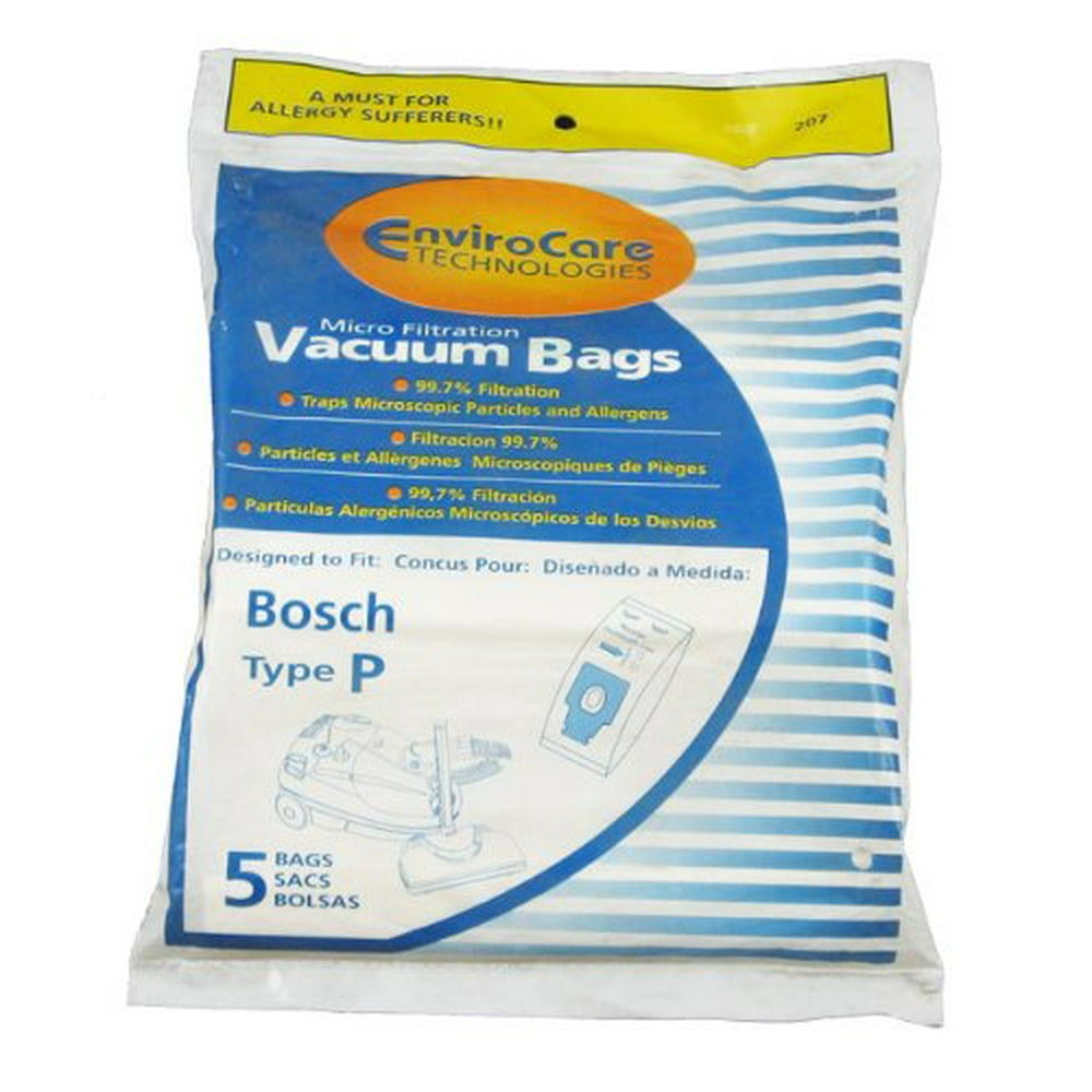 1 X Bosch Type P Vacuum Bags (Aftermarket), Fits Bosch Premium