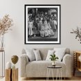 thumbnail image 4 of Historic Framed Print, The Hermit Kingdom" awakening - boys school (boys with hats on are married), Seoul, Korea" - 2, 17-7/8" x 21-7/8", 4 of 9