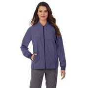 Women's Cuddl Duds® Scrubs 5-Pocket Lined Jacket Color: Navy Heather Size: SMALL