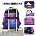 thumbnail image 3 of FORMRS Mini Backpack Purse for Women Travel Daypack Casual Shoulder Bag, Purple Digital Art, 3 of 7