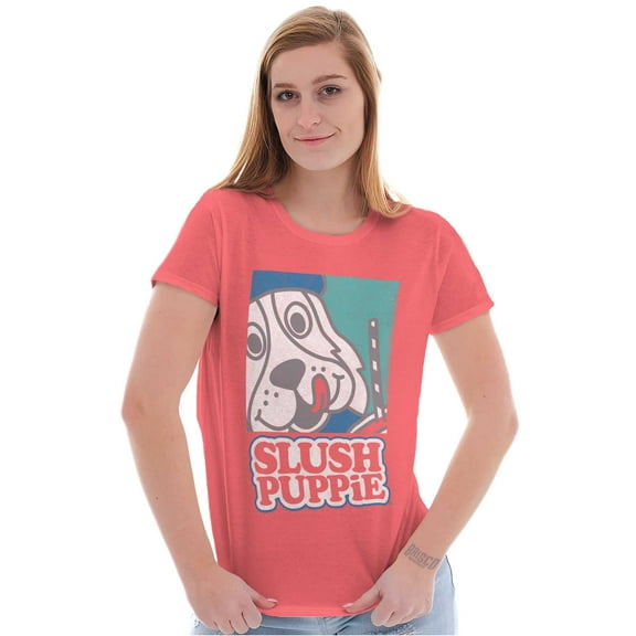 Vintage Slush Puppie 80s Cartoon Logo Women's T Shirt Ladies Tee Brisco Brands S