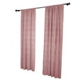thumbnail image 4 of Better Trends Wedding Ring Collection is super soft and light weight in Loop Design 100% Cotton Tufted Unique Luxurious Machine Washable Tumble Dry, Curtain Set, Pink, 4 of 5