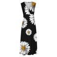 thumbnail image 4 of Vestido Corto de Verano de Moda sin Mangas con Cuello en V Impreso Vestido Casual Grande Del Doblado para Diario, 4 of 5