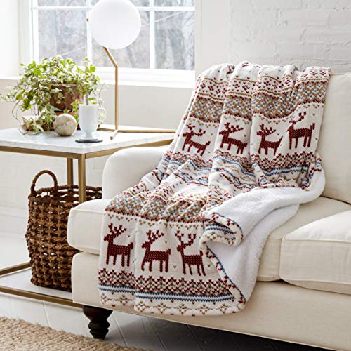 Eddie Bauer Smart Heated Electric Throw Blanket Reversible Sherpa