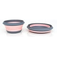 thumbnail image 3 of 3 Pcs Bol Pliable en Silicone de Qualité Alimentaire avec Couvercle, Récipient de Stockage Alimentaire Portable et Extensible, Bol de Camping Bol à Salade (Rose), 3 of 6