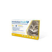 Revolution Plus Topical Solution for Cats, 2.8-5.5 lbs, (Gold Box)