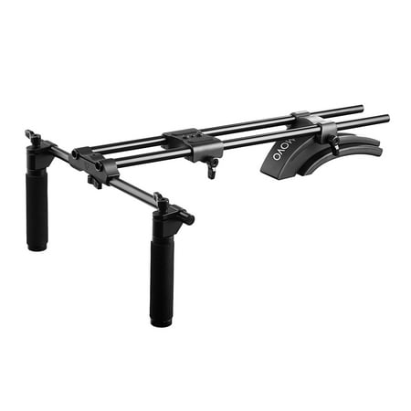 Movo SG500 Dual Grip Video Shoulder Support Rig with 15mm Rods for DSLR Cameras &