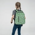 thumbnail image 6 of Hirioo Leopard print St. Patrick's Day for Lightweight Backpack, Durable and Comfortable, Ideal for Travel, School, Hiking, and Everyday Use, 6 of 9