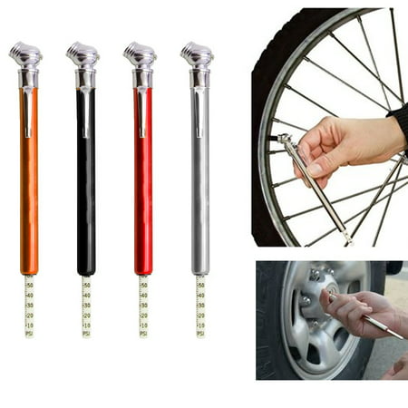 2 Aluminum Tire Pressure Gauges Air Tyre New Auto Tool Car Truck Bike Hobby (Best Bicycle Tire Pressure Gauge)