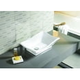 thumbnail image 4 of 20-in. W Above Counter White Vessel For Deck Mount Deck Mount Drilling, 4 of 4