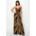 thumbnail image 2 of FASHNZFAB Allover Print Twist Front Wide Leg Jumpsuit, 2 of 5