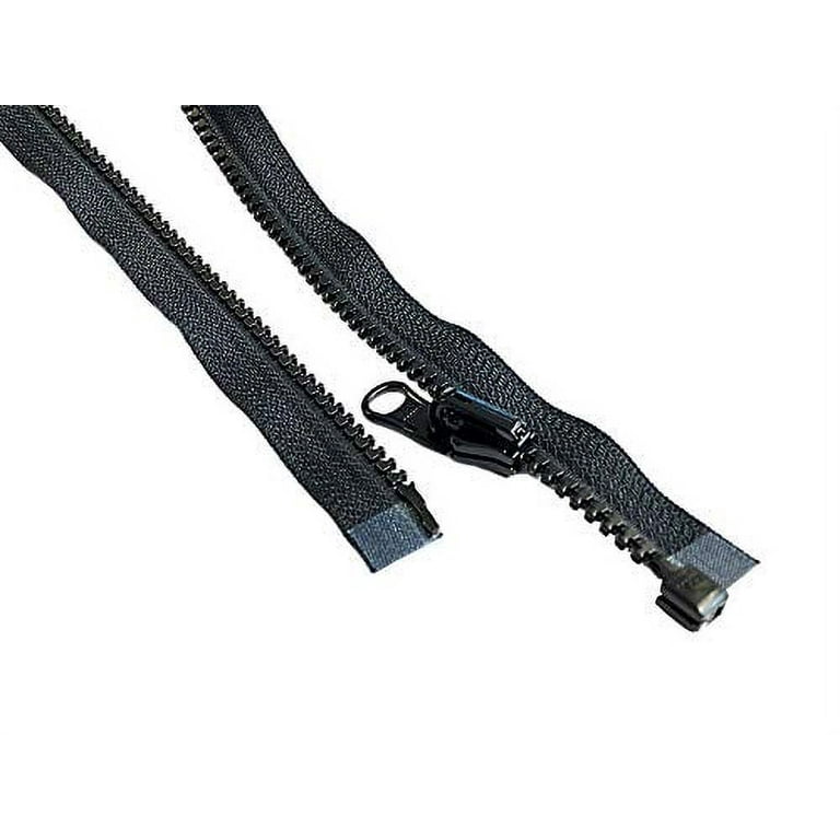 YKK #5 Coil 2-Way Separating Zipper - 40 inch - Black