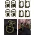 thumbnail image 5 of Clip de engranaje táctico verde militar, accesorios de correas para mochila táctica, chaleco Molle, llavero con anilla en D, Clip de red de tubo de agua JM MX-0137871FYD, 5 of 5