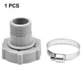 thumbnail image 6 of Pool Drain Hose Adapter with Stainless Steel Clamp for Above Ground Swimming Pools, Gray Plastic Connector Fits P6A1420 D1420 H1420 Models, 6 of 11