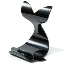 ​​LYINGF Whale Shaped Phone Stand Holder, Creative Design Anti-Slip Support | Portable Plastic Mobile Stand for Desk Viewing at Home or Office in Black​