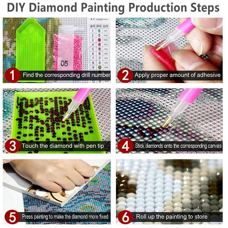 Diamond Painting Wax Diamond Pen 100% Full Canvas Square Drill Diamond –  Paint With Diamonds