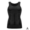 thumbnail image 1 of Men's Elastic Compression Vest Shirt | Nylon Quick Dry Tank Top for Running, Basketball & Gym Workouts | Body Shaping Undershirt for Athletic Performance (Black, S-2XL), 1 of 8