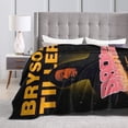 thumbnail image 3 of Flannel Blanket Bryson Rapper Tiller Throws Blankets Super Soft Fleece Air Conditioning Blankets for All Season 60"x50", 3 of 9