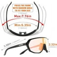thumbnail image 6 of KAPVOE Photochromic Cycling Sunglasses for Men Women Mountain Bike Sunglasses Sports Goggles UV Protection, 6 of 6