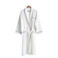 thumbnail image 1 of Albornoz de Hotel, camisón de salón de belleza bordado de algodón blanco grueso, albornoz fino de verano JAMW Sencillez, 1 of 5