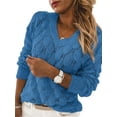 thumbnail image 1 of Diconna Pull Femme à Manches Longues et Col Rond en Tricot, 1 of 5