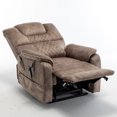 thumbnail image 4 of Leather Lounger Chair with Remote Control, SEGMART Single Recliner Chair for Living Room Padded Seat PU Leather, Load capacity 330 Lbs, PU Leather Massage Recliner Chair for Living Room, S12535, 4 of 8