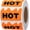 Fluorescent Orange, variant on 500pcs Rave Hot Stickers 2 x 1-1/5 Inch Fluorescent Red, Hot Flame Fire Shape Labels, Marking Popular Items for Party, Restaurants, Spicy Food (Fluorescent Red)