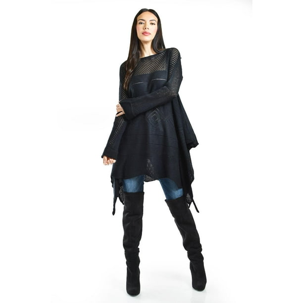 Bluson asimetrico de punto Roman Fashion /Juvenil, 32375 (Negro) negro G