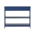 thumbnail image 3 of Convenience Concepts Oxford 1 Drawer Console Table with Shelves, Cobalt Blue, 3 of 8