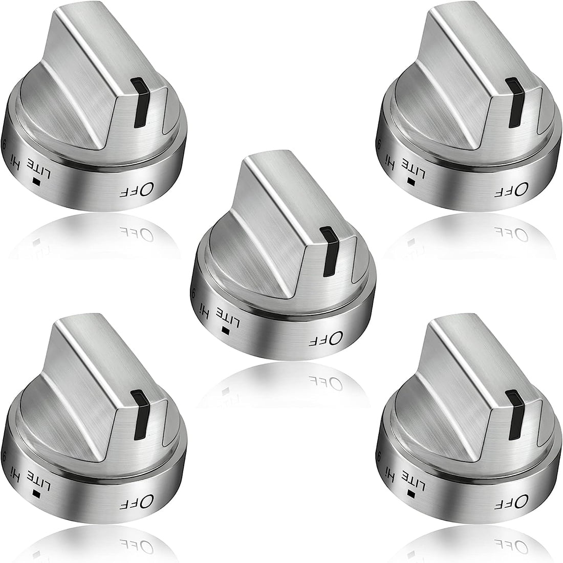 5 Pack WB03X24818 Gas Stove Knob Replacement for GE, PS11729081