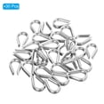 thumbnail image 3 of Unique Bargains M2 Stainless Steel Thimble, 30 Pack Wire Rope Thimbles for 1/16' Wire Rope, 3 of 6