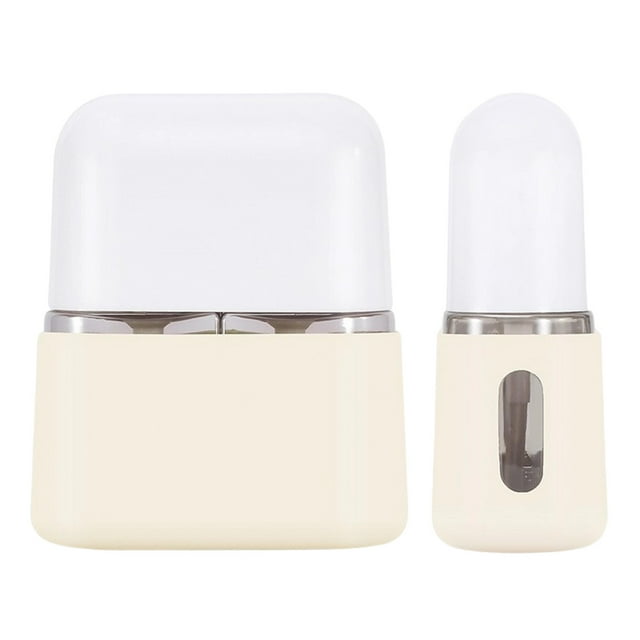 Hearth & Gear Mini Shampoo Dispenser Portable Travel Bottle Set Leak Proof Travel Toiletry Containers 4 Lotion/Spray Bottles With Labels Airplane Accessories For Toiletries Comforter Vacuum Storage