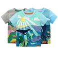 thumbnail image 1 of YTDSCS T-Shirt pour Enfants Garçons, T-Shirts Graphiques Artoon Mignons Imprimés Dinosaure Manches Courtes Mode Col Rond, Taille 2-8 Ans, 1 of 8