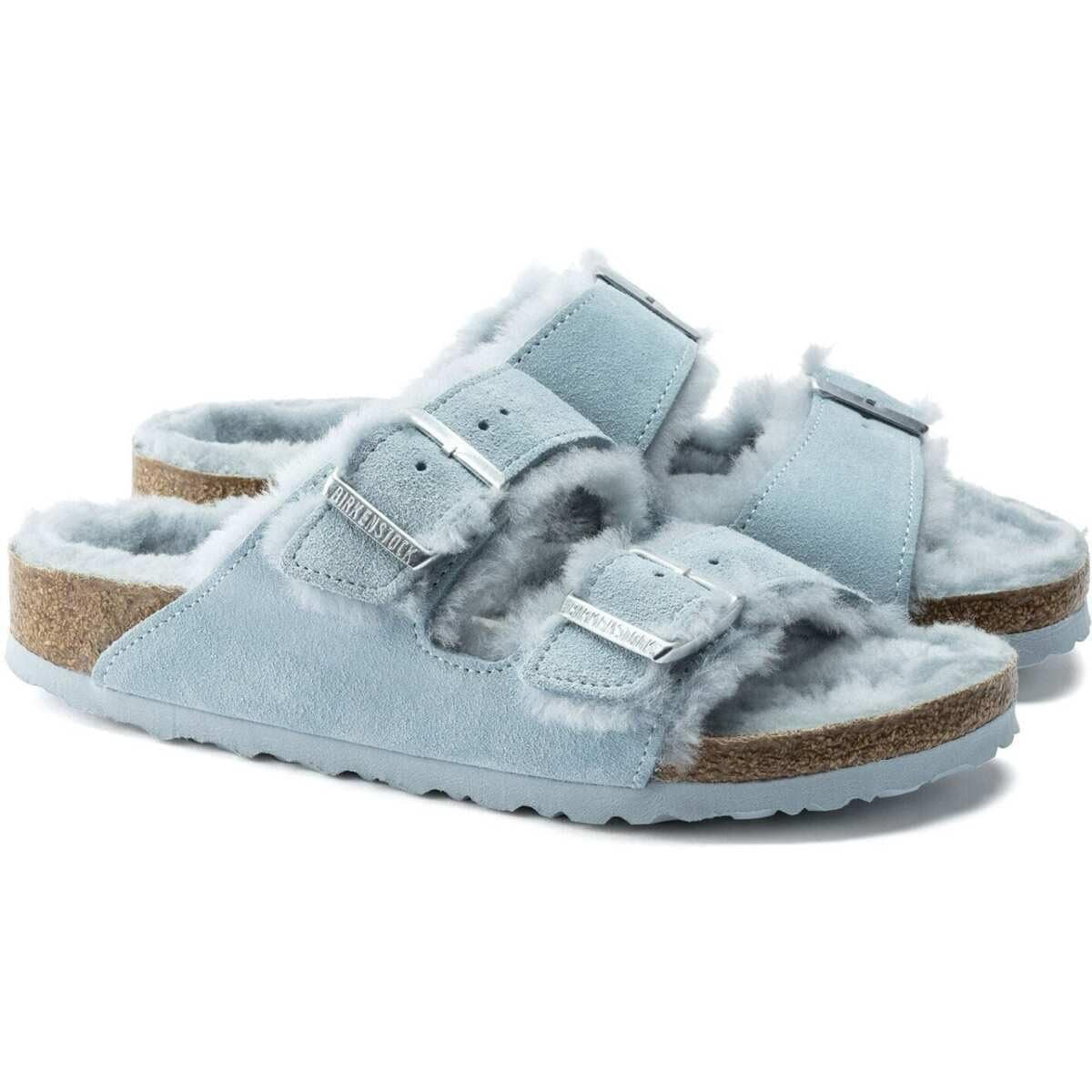 BIRKENSTOCK Arizona Shearling-Lined Suede Sandals - Cozy Comfort for Warm Winter Days - Multiple Color & Sizes