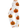 thumbnail image 7 of Zorvxlyn Halloween Pajama Pants for Women Ghost Pumpkin Bat Print Women's Pajama Bottoms Drawstring Elastic Waist Lounge Pants Women, 7 of 7