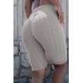 thumbnail image 6 of Pinkletic Biker Shorts for Women High Waist - Breathable, Stretchy, Non-See Through, Anti-Cellulite Casual Bermuda. Stretch Leggings for Biking, Yoga, Running and Workout - Light Grey L, 6 of 7