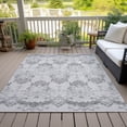 thumbnail image 6 of Addison Rugs Chantille Indoor/Outdoor Transitional Vintage Graphite Washable Rectangle Rug, 8' x 10', 6 of 6